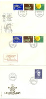 Liechtenstein FDC 1971 Yvert 484 / 486 - 488 (o) B Oblitere(s) - FDC