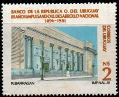 1981 Uruguay Bank Of Uruguay 85th Anniversary  #1117  ** MNH - Uruguay
