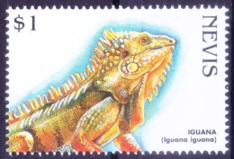 Nevis 1998 MNH, Reptiles, Iguana - Andere & Zonder Classificatie