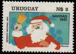 1981 Uruguay Christmas Santa Claus Religions And Beliefs Event Celebration #1119  ** MNH - Uruguay