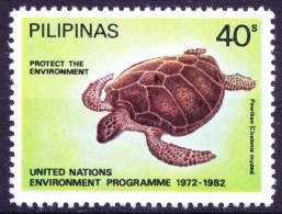 Philippines 1982 MNH, Green Turtle (Chelonia Midas) - Tortugas