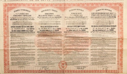 Republique Turque 1. Tranche - Obligation De La Dette Turque 7,5 % - 1933 - Sonstige & Ohne Zuordnung