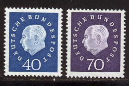 Allemagne Federale 1959 Yvert 176 / 177 ** TB - Unused Stamps