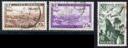 Algerie PA 1949 Yvert 4 - 5 - 9 (o) B Oblitere(s) - Airmail