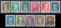 Allemagne Empire 1926 Yvert 379 / 389 (o) B Oblitere(s) - Oblitérés