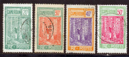 Cameroun 1925 Yvert 113 - 115 - 117 - 119 (o) B Oblitere(s) - Oblitérés