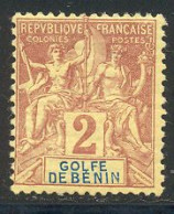 Benin 1893 Yvert 21 * B Charniere(s) - Neufs