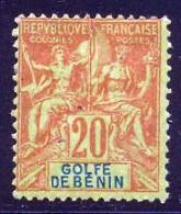 Benin 1893 Yvert 26 * B Charniere(s) - Ungebraucht