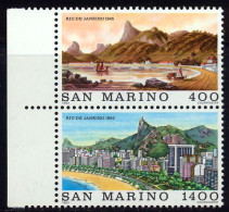 Saint-Marin 1983 Yvert 1081 / 1082 ** TB Bord De Feuille - Nuovi