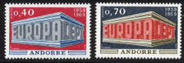 Andorre Francais 1969 Yvert 194 / 195 ** TB - Ungebraucht