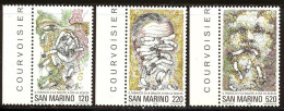 Saint-Marin 1980 Yvert 1006 / 1008 ** TB Bord De Feuille - Nuevos