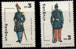 1982 Uruguay Artillery Captain Army Day Florida Battalion #1121 - 1122 ** MNH - Uruguay