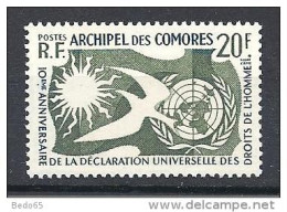 COMORES N° 15 NEUF** LUXE - Unused Stamps