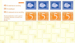 PAYS-BAS NEDERLAND 1974 - Carnet / Booklet / MH Indice PB 16a - 2 G Chiffre / Juliana - YT C 976 II / MI MH 18 - Libretti