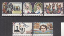 2013 St. Helena Royal Coronations Complete Set Of 5 MNH - Sainte-Hélène