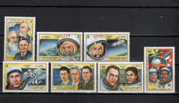 Cuba 1981 Space, 20th Anniversary Of First Spaceflight Set Of 7 MNH - América Del Norte