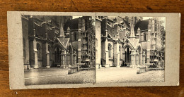 Lausanne , Vaud * Cathédrale , Travaux ! * Suisse Schweiz * Photo Stéréo Circa 1890/1900 - Lausanne