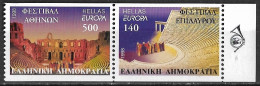 GREECE 1998 Europe / CEPT Imperforated Pair MNH Vl. 2017 / 2018 A - Neufs