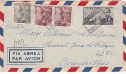 Spain - 1954 - Airmail - Letter - Sent From La Coruña To Buenos Aires, Argentina - Caja 30 - Storia Postale