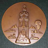 BELGIQUE Médaille DUBIE Beffroi De Mons - Electricité Du Borinage 1903 - 1953 - Professionals / Firms