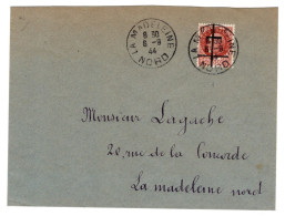 LILLE --- LETTRE  Oblitération Lille La Madeleine - 1.50 F Pétain - Liberación