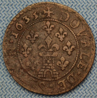 Principauté De Sedan • Double Tournois  1635 • ► R1 ◄  F.-M- De La Tour D'Aubergne •  France Monnaie Féodale • [24-585] - Otros & Sin Clasificación