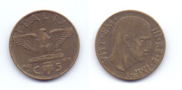 Italy 5 Centesimi 1941 R WWII Issue - 1900-1946 : Victor Emmanuel III & Umberto II