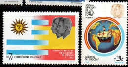 1983 Uruguay Visit Of King Juan Carlos And Queen Sofia Of Spain May #1138 - 1139 ** MNH - Uruguay