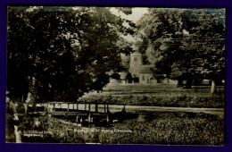 Ref 1640 - Early Real Photo Postcard - St Mary's Church From The Ford - Codford - Wiltshire - Andere & Zonder Classificatie