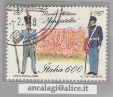 USATI ITALIA 1987 - Ref.0564A "SCUOLA MILITARE" 1 Val. - - 1981-90: Usati