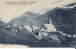 38 - ALLEMONT - L'Eglise Et Le Massif Des Rousses - Allemont