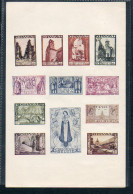 BELGIUM - 1933 - ORVAL ABBEY SOUVENIR SHEET MINT NEVER HINGED, BUT HAS SMALL TEAR AT BOTTOM  - Neufs