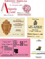 ITALIA ITALY - 10 Biglietti Ticket Mostre Antiquariato - Eintrittskarten