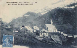 38 - ALLEMONT - L'Eglise Et Le Massif Des Rousses - Allemont