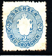 EBS Germany 1863 - SAXONY SACHEN - 2 Neu-Groschen - Michel 17b YT N° 16 Oblitéré - Saxony