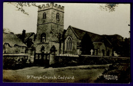 Ref 1640 - Early Real Photo Postcard - St Mary's Church At Codford - Wiltshire - Otros & Sin Clasificación