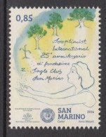 2014 San Marino Soroptimist Trees   Complete  Set Of 1 MNH - Ungebraucht