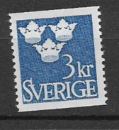 1939-69 MNH  Sweden, 3-crowns  Postfris** - Ungebraucht