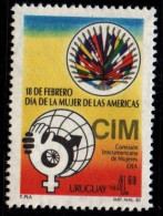 1984 Uruguay American Womens Day Flags And Emblem #1155 ** MNH - Uruguay