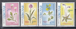 Faroe Islands 1988 - Flowers, Mi-Nr. 162/65, MNH** - Faroe Islands