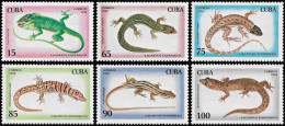 Cuba 1994, Reptiles Native Lizards - 6 V. MNH (**) - Andere & Zonder Classificatie