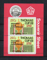 Indonesien 1982 Block 45 B Thomascup (aus Block) Postfrisch - Indonesien