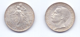 Italy 2 Lire 1911 50th Anniversary Of The Kingdom - 1900-1946 : Victor Emmanuel III & Umberto II