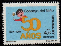 1984 Uruguay Childrens Council 50th Anniversary #1168 ** MNH - Uruguay