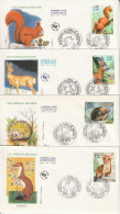 FDC - 2001 - Les Animaux Des Bois - 2000-2009