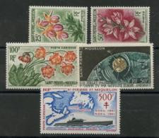 SPM Annees Completes Luxe (1962) N 362 A 363 + PA 27 A 29 - Unused Stamps