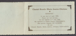 129982/ Baptème, Chantal Rosalie Maria Namur, 7/8/1955 - Nacimiento & Bautizo