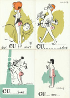 9 Cartes De La Série  "CU"  Par LASSALVY (série Complète) - Lassalvy