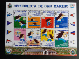 SAN MARINO MI-NR. 1958-1965 POSTFRISCH(MINT) 9. SPORTSPIELER DER EUROPÄISCHEN KLEINSTAATEN 2001 - Blocks & Kleinbögen