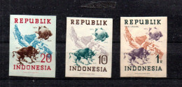 Indonesia 1949 Set Imperved Local Stamps UPU Nice MNH - Indonesia